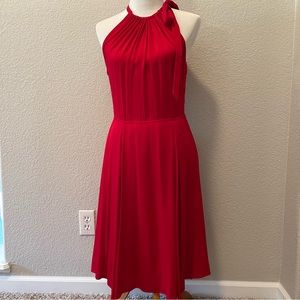 L’agence Red Silk Dress